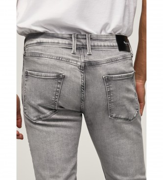 Pepe Jeans Jeans Finsbury Taille basse gris
