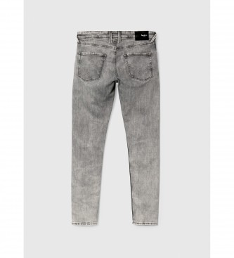 Pepe Jeans Jeans Finsbury Lage Taille Grijs