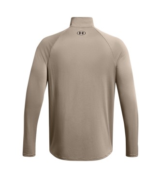 Under Armour UA Tech  Zip long sleeve t-shirt brown