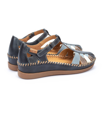Pikolinos Usnjene sandale Cadaques blue