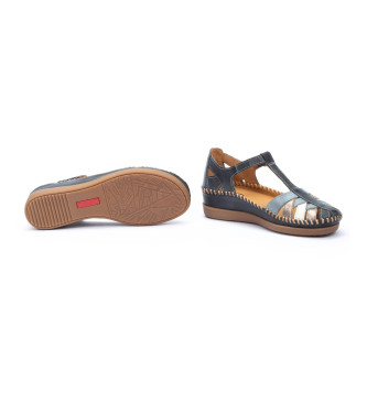 Pikolinos Usnjene sandale Cadaques blue