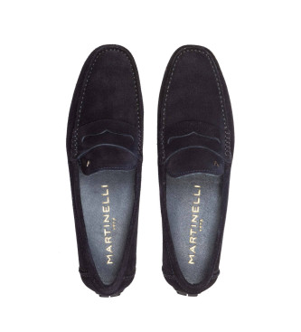 Martinelli Mocassins en cuir Pacific navy