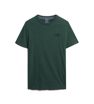 Superdry Camiseta de algodn orgnico con logotipo Essential verde