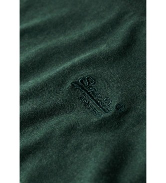 Superdry Camiseta de algodn orgnico con logotipo Essential verde