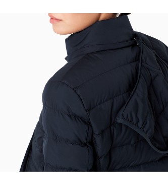 EA7 Foldable down jacket Core with navy hood