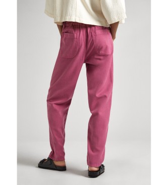Pepe Jeans Spodnie tabby w kolorze różowym