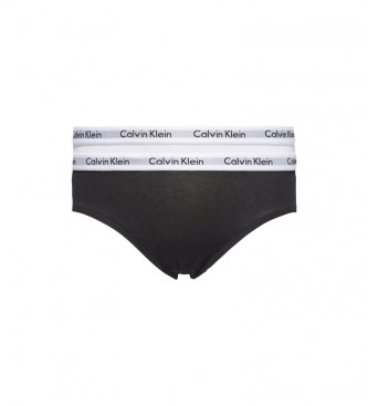 Calvin Klein Pack de 2 braguitas bikini blanco, negro