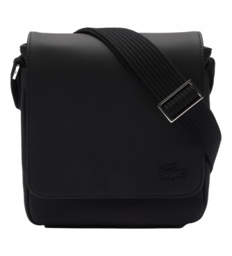 Lacoste Flap Crossover Shoulder Bag black