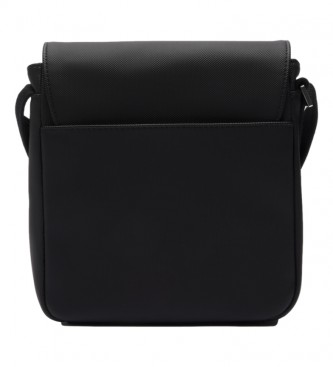 Lacoste Flap Crossover Shoulder Bag black