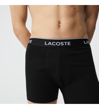 Lacoste Pack 3 Bxers Insignia negro
