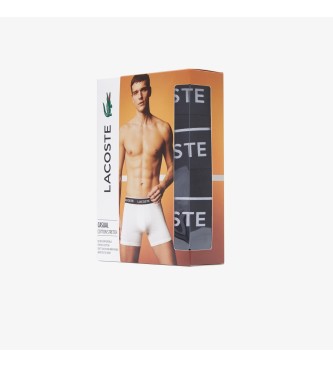 Lacoste Pack 3 black Insignia boxer shorts