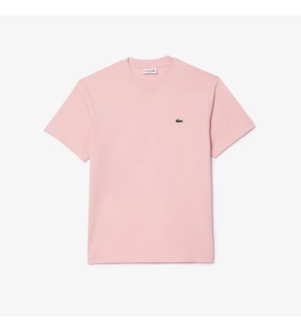Lacoste Roze T-shirt met klassieke snit