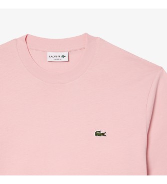 Lacoste Pink T-shirt med klassisk snit