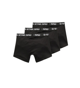 G-Star 3-pack klassiska svarta boxershorts