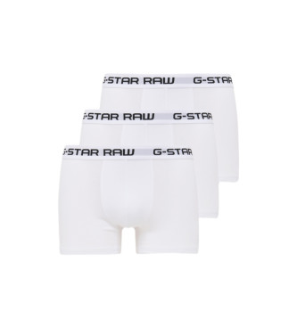 G-Star 3 Packs de boxers brancos clssicos