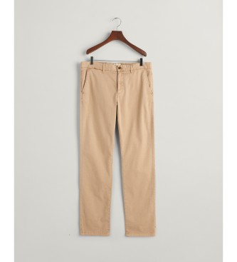 Gant Pantaloni chino slim fit con texture strutturata intagliata