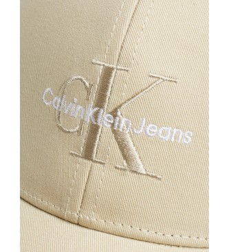 Calvin Klein Jeans Kasket Mono Logo beige