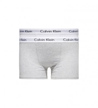 Calvin Klein Lot de 2 boxers Trunk Modern Cotton gris, blanc 