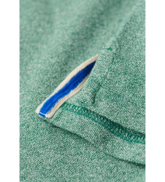 Superdry Klasyczna koszulka polo piqué w kolorze zielonym