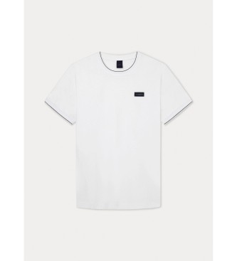 Hackett London Logo Relief T-shirt blanc