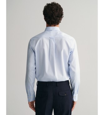 Gant Slim fit blauw poplin overhemd