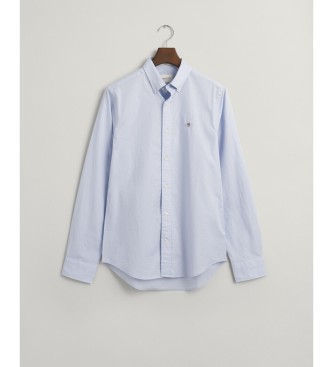 Gant Slim fit blauw poplin overhemd