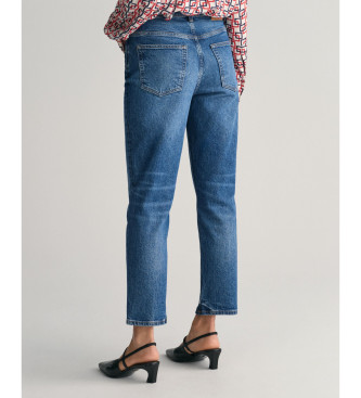 Gant Jeans tobilleros con pernera recta azul