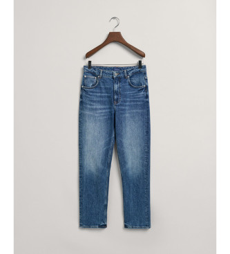 Gant Enkel jeans met rechte pijpen blauw