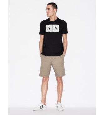 Armani Exchange Squares T-shirt zwart