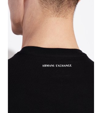 Armani Exchange Koszulka Squares w kolorze czarnym