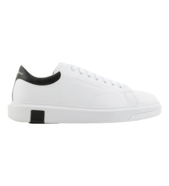 Armani Exchange Tnis de couro Action branco