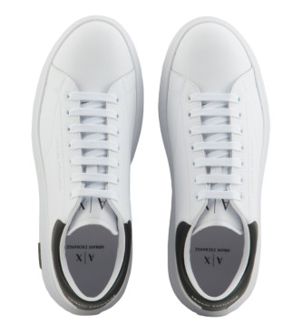 Armani Exchange Scarpe da ginnastica in pelle bianca