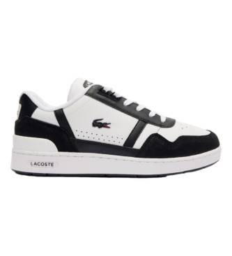 Lacoste Lder T-Clip Sneakers med logotyp svart