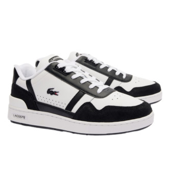 Lacoste Leder T-Clip Sneakers mit Logo schwarz