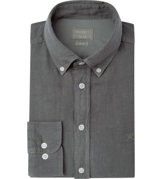 Hackett London Garment Dye grn skjorta