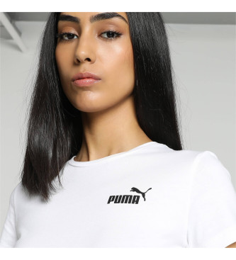 Puma T-shirt Essentials Logo Pequena branca