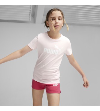 Puma T-shirt en shortset met roze logo
