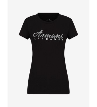 Armani Exchange Kortrmet T-shirt sort