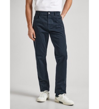 Pepe Jeans Smala byxor Five Pockets marinbl