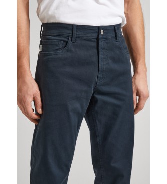 Pepe Jeans Pantaloni slim cinque tasche blu scuro
