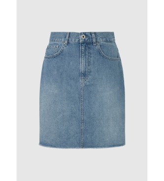 Pepe Jeans Mini spódniczka Hw niebieska