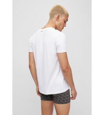 HUGO Confezione da 2 magliette rotonde bianche
