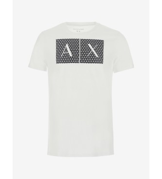 Armani Exchange Vierkantjes T-shirt wit