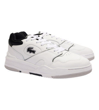 Lacoste Skórzane sneakersy Lineshot z kontrastującym białym kołnierzem