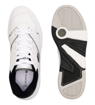 Lacoste Lineshot Leder-Sneakers mit kontrastierendem weien Kragen