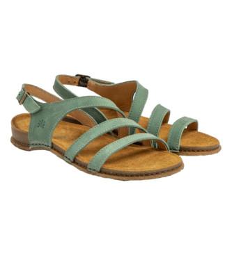 El Naturalista Pleasant Panglao turquoise leather sandals N5811