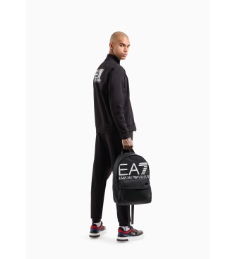 EA7 Bawełniany sweter Visibility czarny