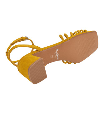 Pepe Jeans Sandales Zoe Colors jaune -Hauteur du talon 6cm