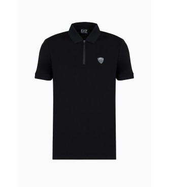 EA7 Polo majica Premium črna