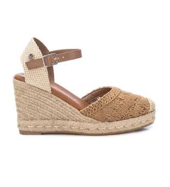 Xti Sandals 142335 brown -Height wedge 8cm